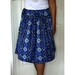 Midi Skirt Royal Blue Midi Skirt with sash belt Free Size- ready to ship