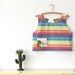 SALE rainbow cat, crop top tank