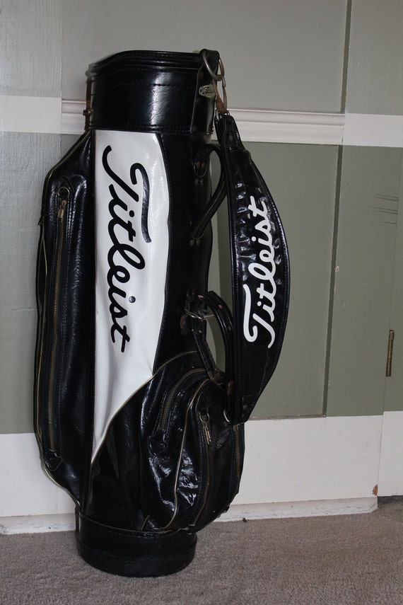 Titleist Golf Bag Leather Vintage Sale 15% COUPON CODE 77731