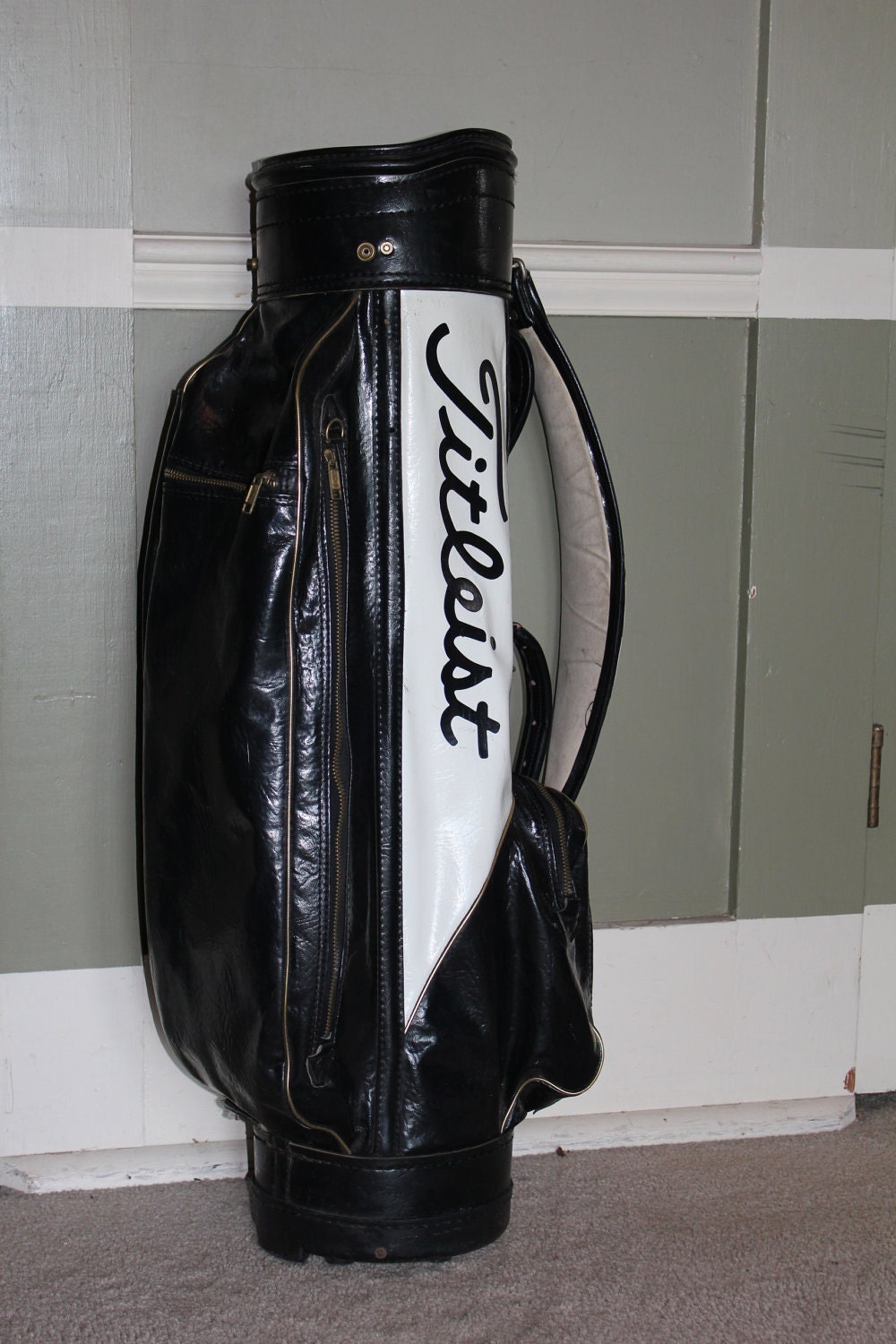 Titleist Golf Bag Leather Vintage Sale 15% COUPON CODE 77731