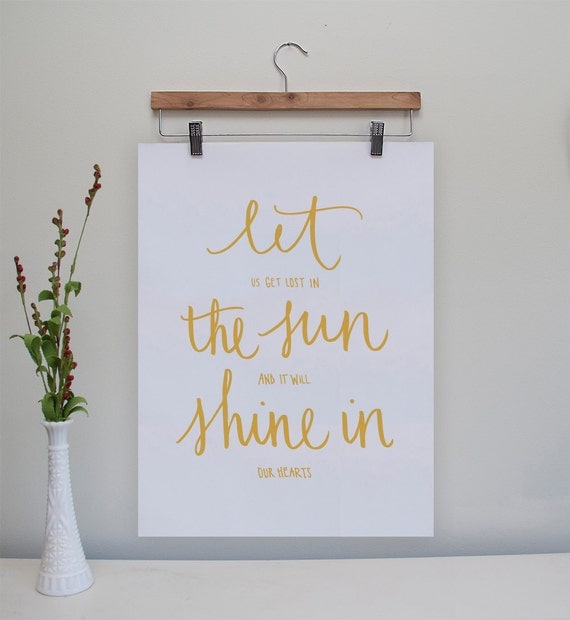 Let the Sun Shine In Original Print // 8.x10"