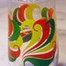 Vintage 1960s 70s Drinking Glass, Retro Drinking Glass