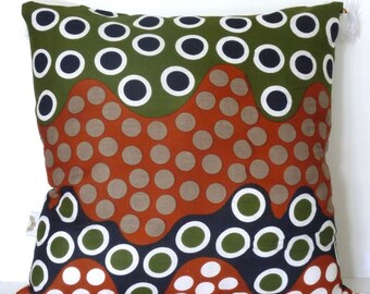 Kaki "Buble" cushion cover