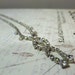 Vintage 1940s Rhinestone Drop Necklace Choker
