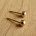 Tiny Gold Stud Earrings - Gold Post Earrings - 14k Gold