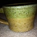 Beige and Green Mug
