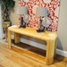 Vintage Console Table Mid Century Waterfall Console Table Blonde Rattan Table Hollywood Regency Chinoiserie Console Table Eclectic Home