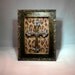 Gold distressed Swarovski Crystal Embellished Frame with Bronze Cross