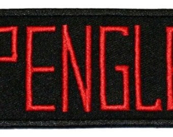 Ghostbusters Spengler Name Tag Iron On Uniform Costume Applique Patch