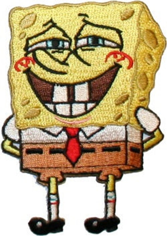 SpongeBob Squarepants Dopey Bob Embroidered Iron On Applique