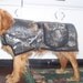 SALE - Camo Dog Coat - 22" neck to tail - Medium - supports pet rescue