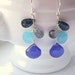 Kyanite, Tourmilated Quartz, Chalcedony & Sterling Silver Leaves on a Branch Earrings