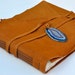 Handmade Leather Journal 9 1/2" x 12" - 140 lb watercolor paper - Sketchbook