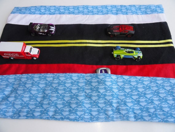 Matchbox Car Caddy Roll Up Play Mat by JustSomethingSpecial