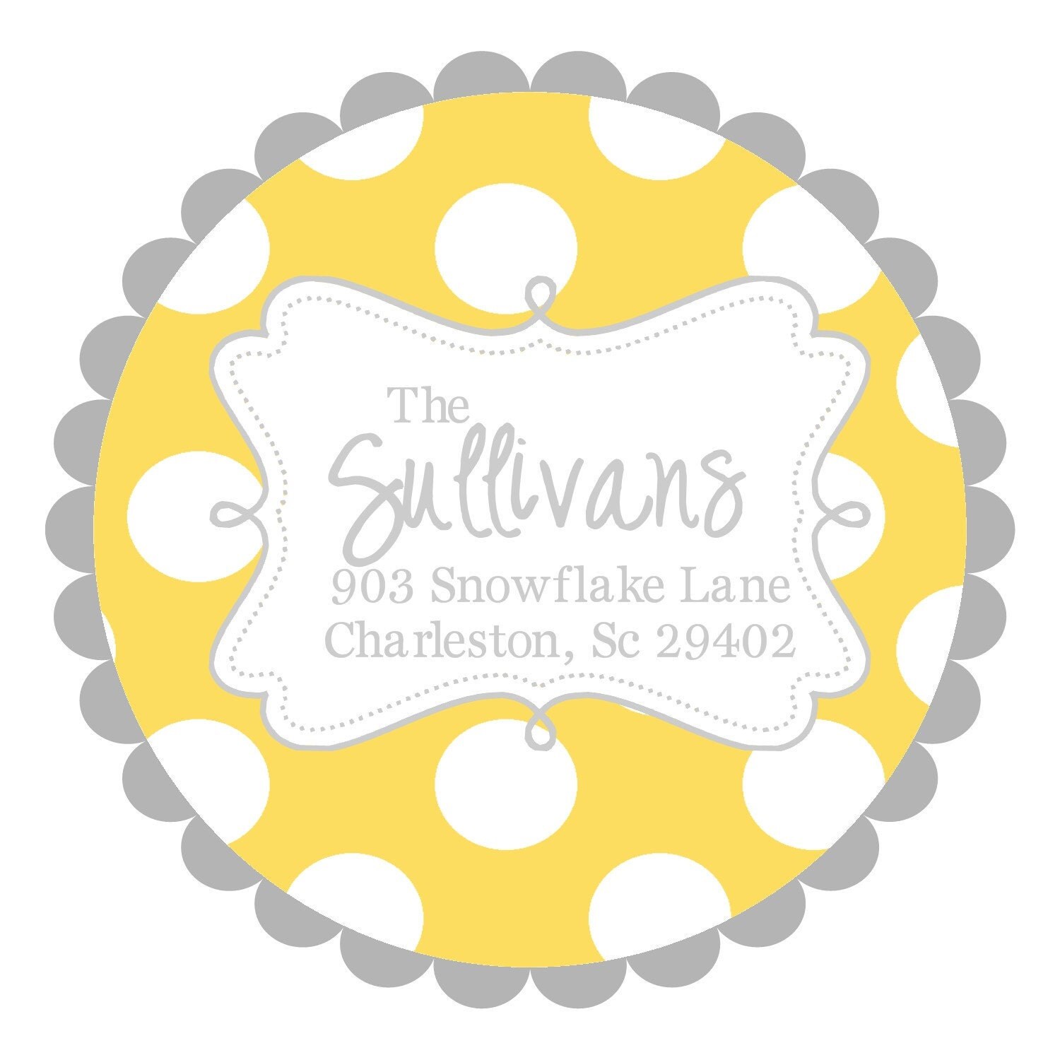 Round Labels Stickers for address labels gift tags or