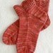 Hand Knit All Cotton Womens Ankle Socks - Hand Dyed Yarn from New Mexico
