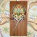 Hand-painted Horseshoe Crab shell - Medallion Mask Series 1