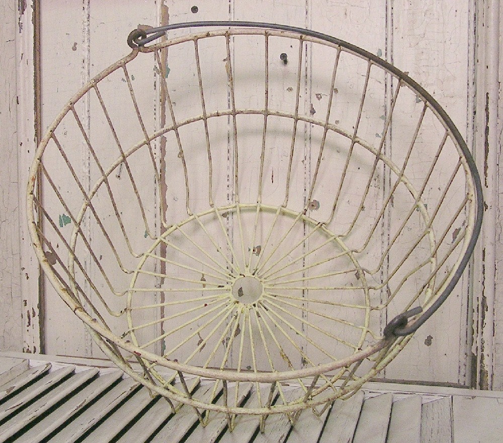 wire egg basket antique wire basket flower basket