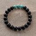 Onyx, Turquoise Beaded Bracelet
