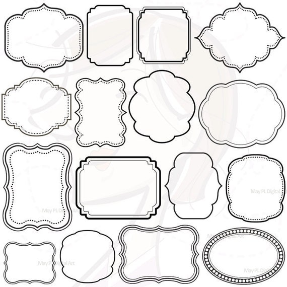 16 Digital Clip Art Frames Clipart Decoration Borders Download