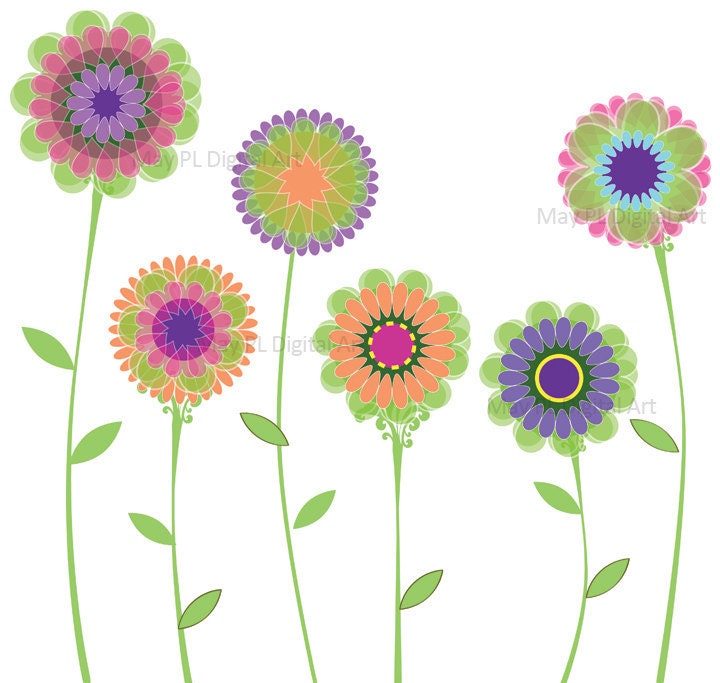 clipart of spring flowers - photo #7