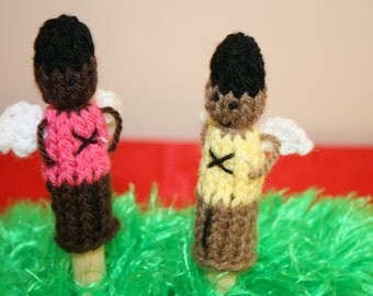Fairy Finger Puppets, Hand knitted