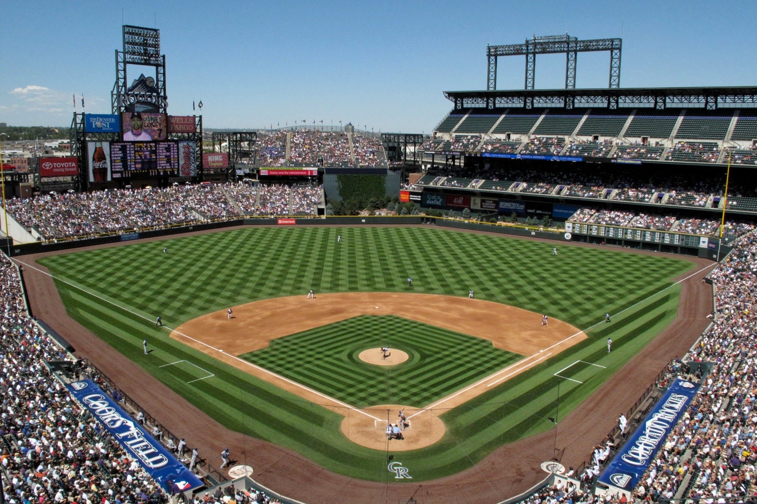 Photo Greeting Card Blank Inside Coors Field by MendezPhotography