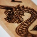Norse Dragon Wood Burning, Fire Rune.