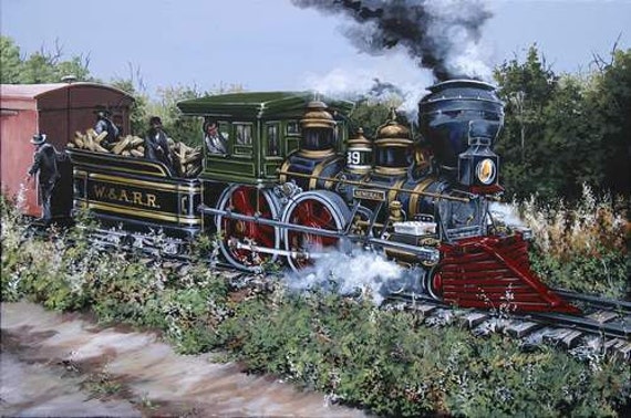 Items similar to Civil War archival print The Great Locomotive Chase ...