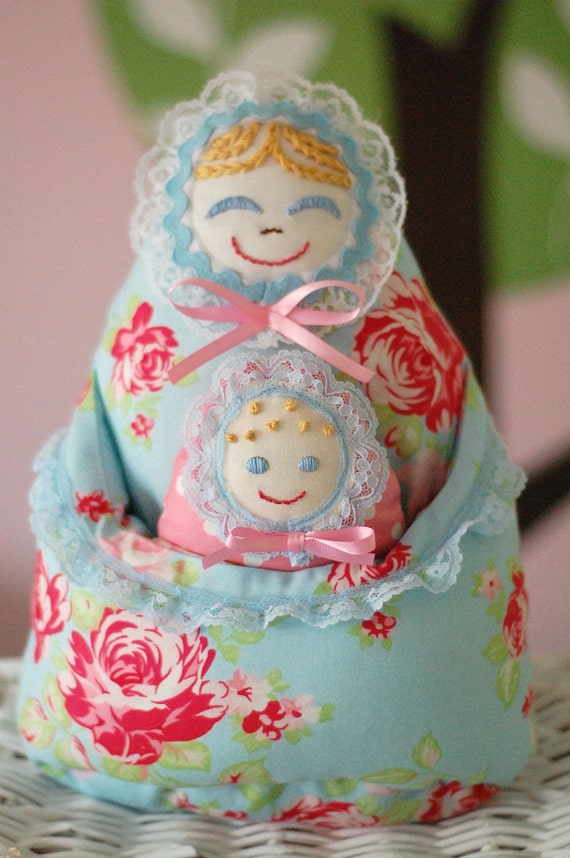 Doll Russian nesting matryoshka plush pillow doll
