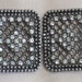Fabulous Large Two-Piece Metal Buckle With Rhinestones - VIntage