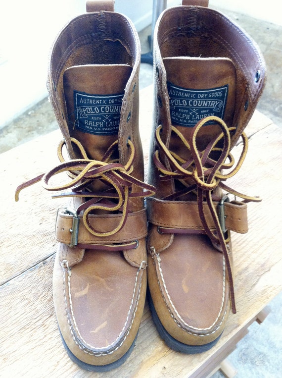 polo ranger boots tan leather