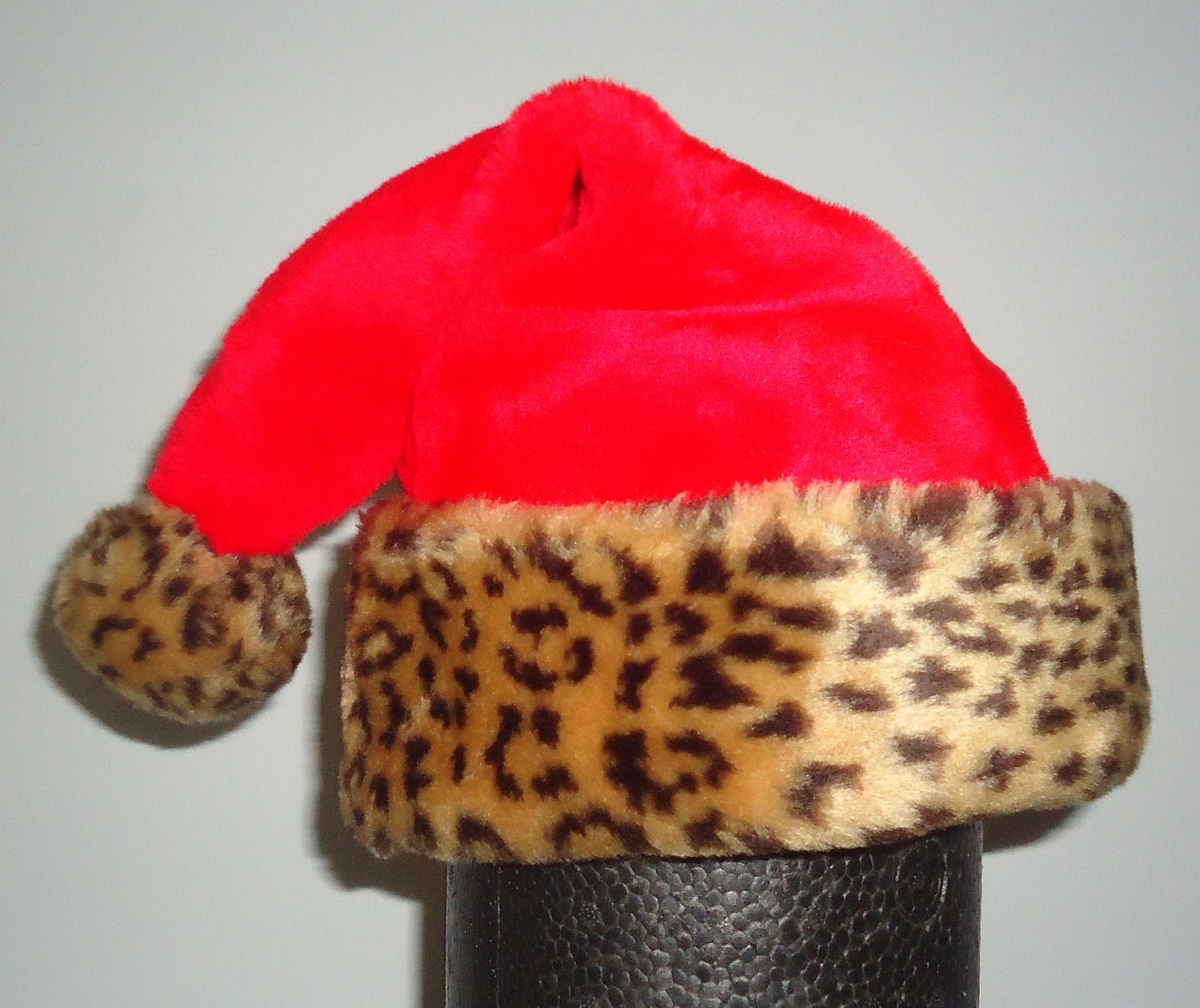 Animal Print Santa Hat by SantaSkins on Etsy
