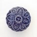 SALE - Pointilism Knob - Purple