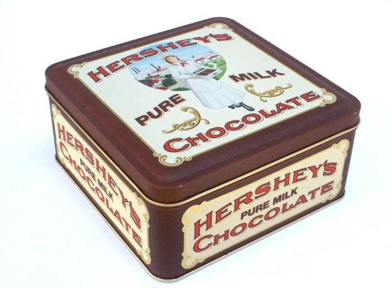 Items similar to Vintage Hershey's Collectible Tin Box on Etsy