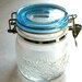 Glass Jar with Blue Hinged Lid by KIG Indonesia