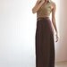 Boho brown maxi skirt