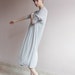 Simple long cardigan in light grey
