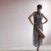 Semi sheer chevron maxi dress / tunic