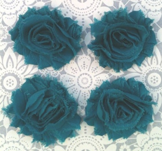 1pcs teal peacock headband shabby chiffon flower headband 4 teal shabby chiffon flowers for baby headbands 1pcs teal peacock headband shabby chiffon flower headband 4 teal shabby chiffon flowers for baby headbands