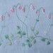 Vintage Swedish 1960s Embroidered tablecloth with sweet linnea