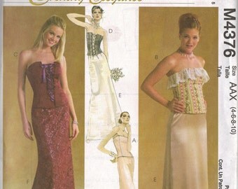 McCall's "Evening Elegance" Sewing Pattern M4376 - Misses' Lined Tops & Skirts (4-10)
