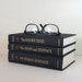 W Somerset Maugham Book Set - The Moon and Sixpence, The Razor'e Edge & Of Human Bondage - Instant Collection of Black Vintage Books