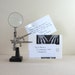 X-ray Stationery - 5 Envelopes & Note Cards - Recycled Black and White Medical Text Book 3.5" x 5" Hello Thank You