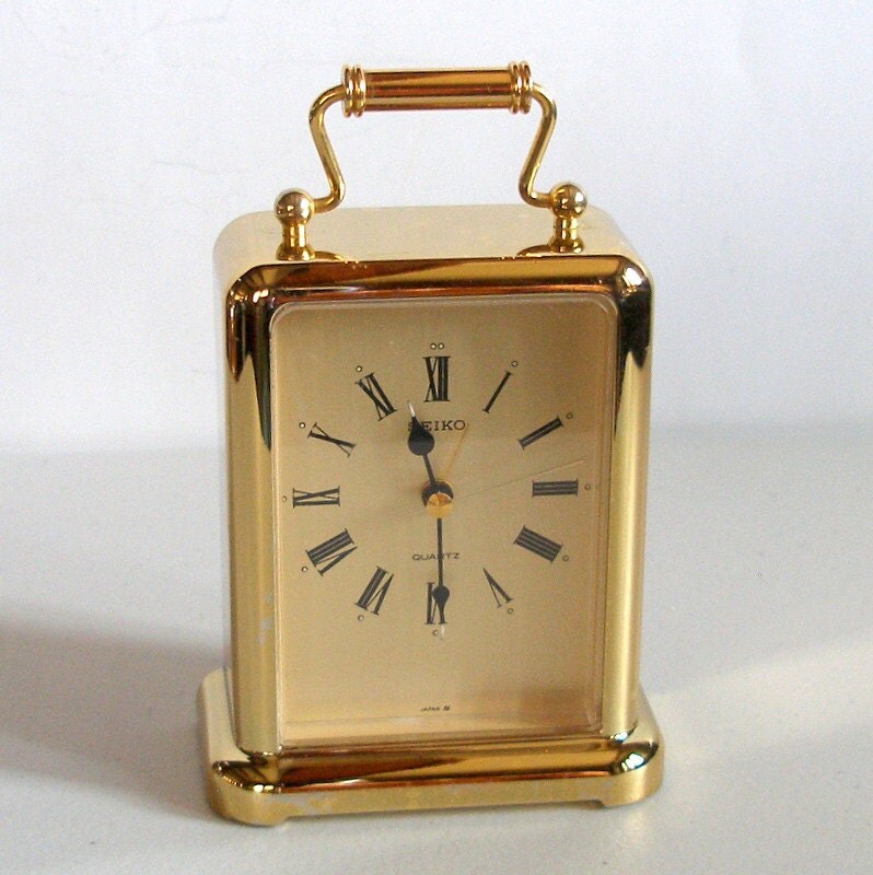 Vintage SEIKO Carriage Alarm CLOCK Retro Model QEJ145G