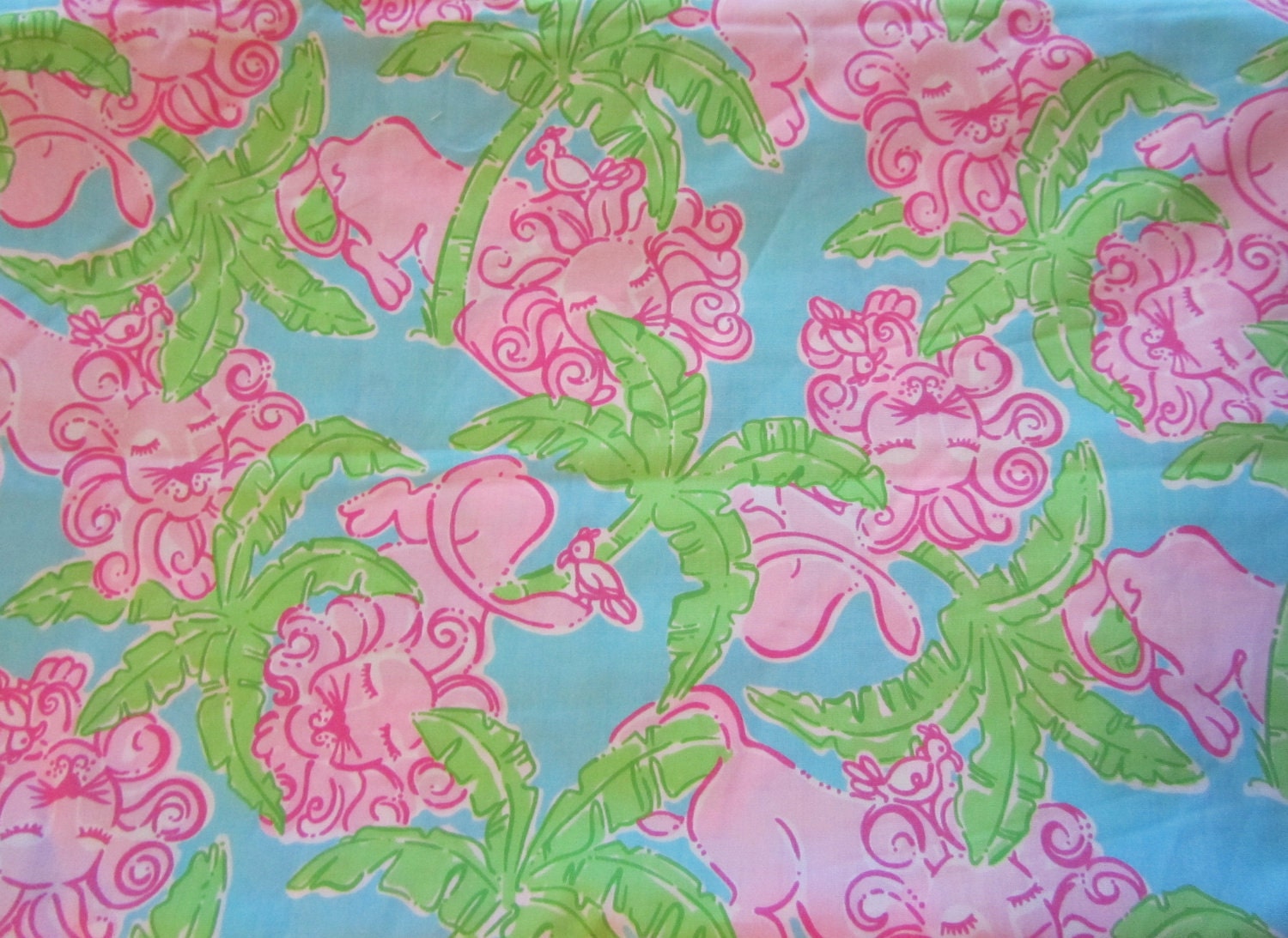 Lilly Pulitzer fabric Blue Under the Palms