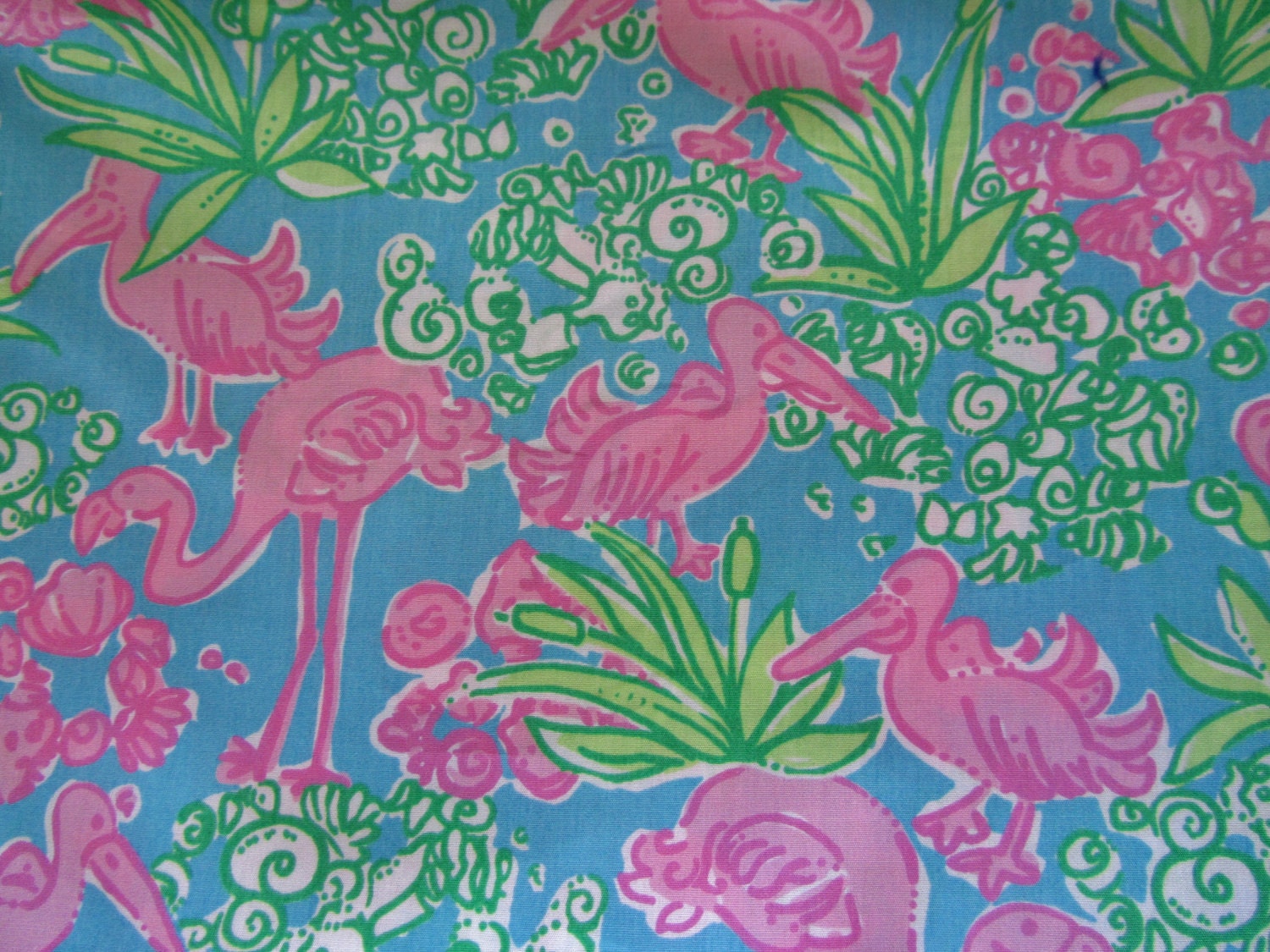 Lilly Pulitzer fabric Blue Snowbirds