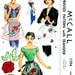 50s Apron Pattern, 1950 Pattern, McCall 1594, Apron Pattern