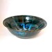 Hand Thrown Pottery Serving Bowl - Creamy Blue on Blue
