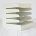 Vintage Industrial Metal Paper Organizer